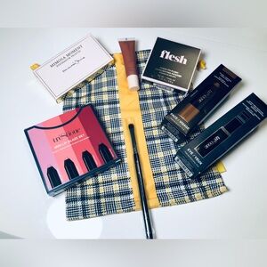 NEW 7-Piece Make-Up Bundle with Satin-Like Drawstring Make-Up Bag!! $175 Value!!